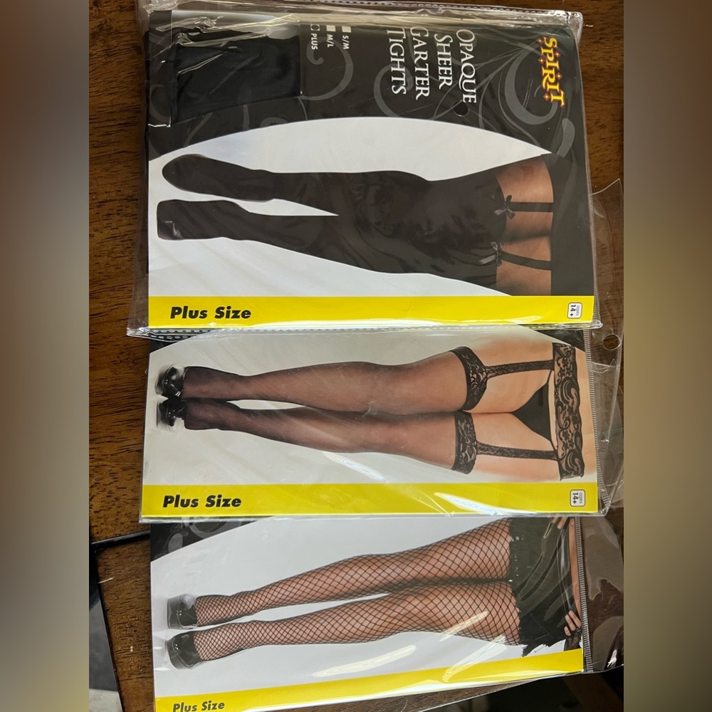 3 brand new pairs of thigh highs